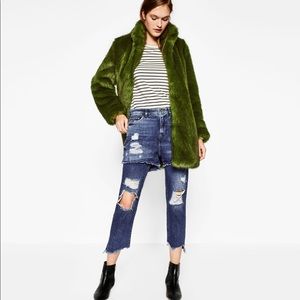 NWT!! ZARA DENIM JEANS WITH SHORT